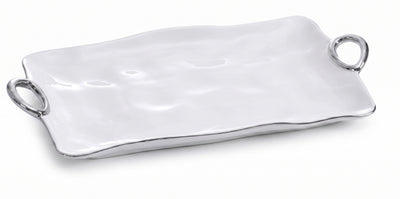 Charola Alargada Blanca