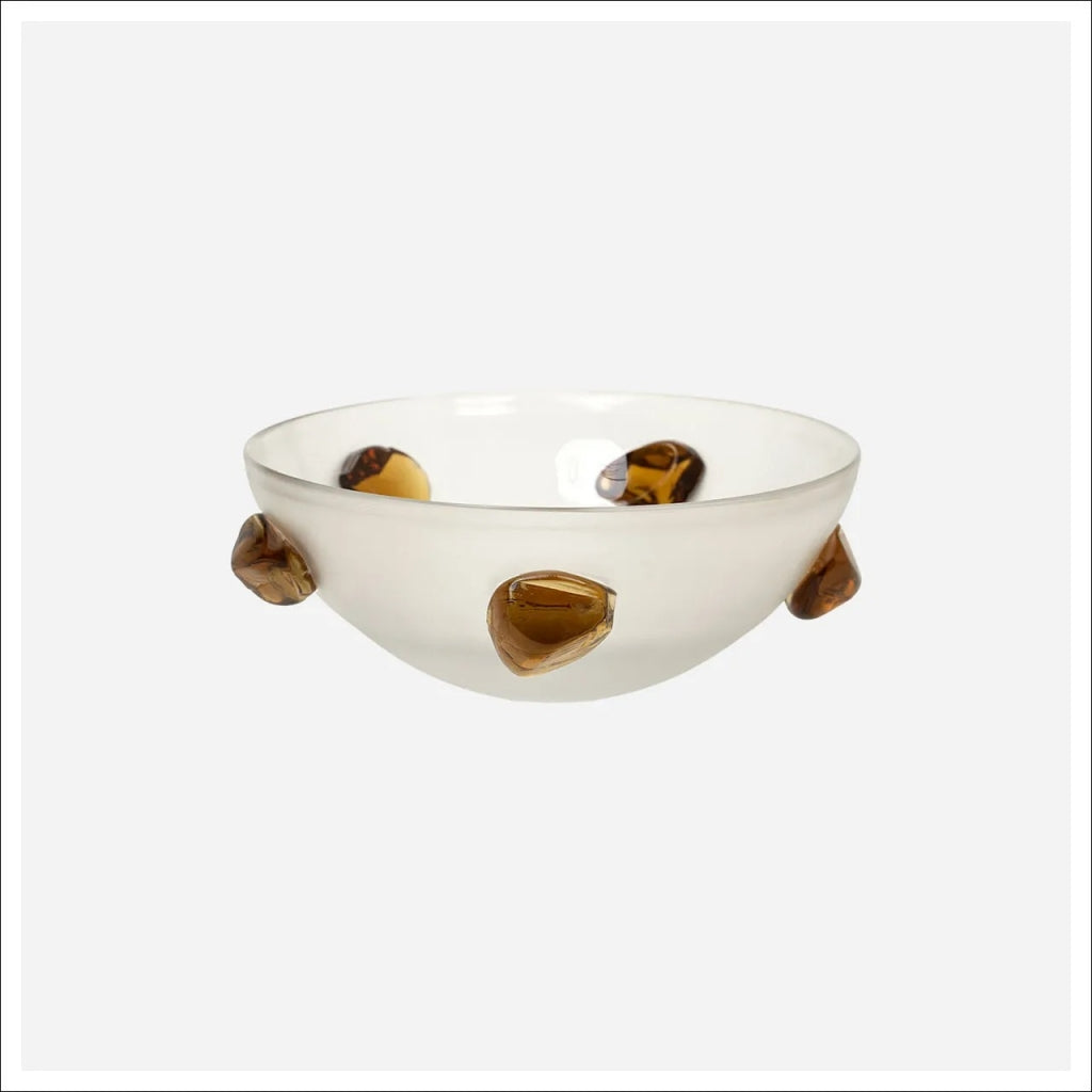 Bowl Hojas Cafés Transparente