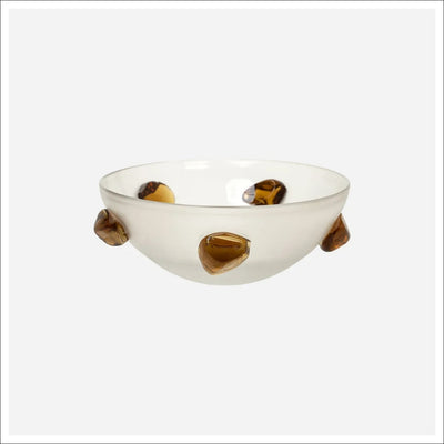 Bowl Hojas Cafés Transparente