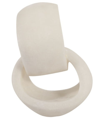 Escultura Aros Blancos de Piedra