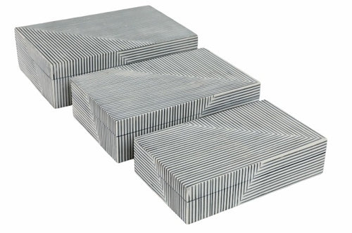 Caja Blanca con Negro Grande