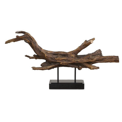 Escultura Tronco Metal Bronce
