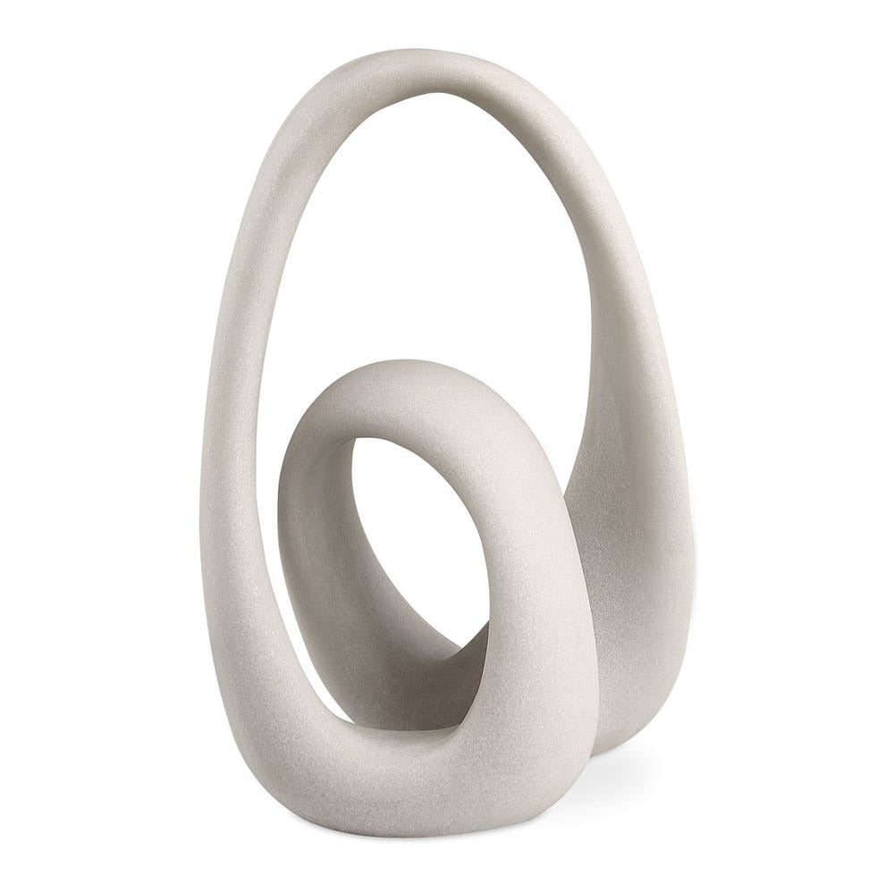 Escultura Nudo Piedra Blanca Alta