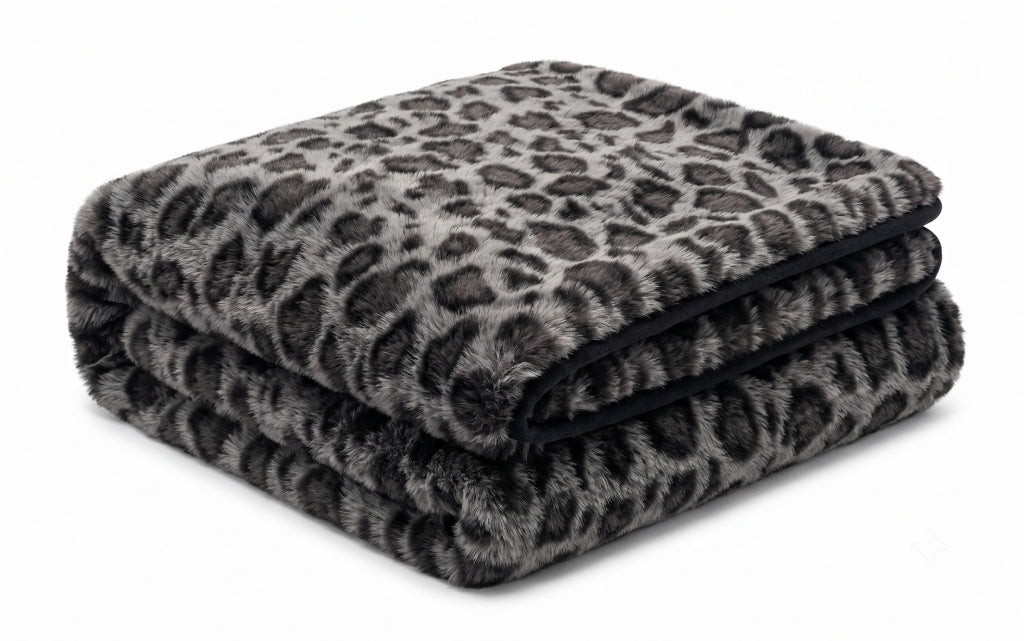Cobija Leopardo Negra