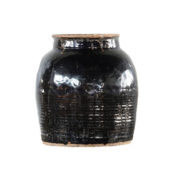 Jarrón Chino Artesanal negro