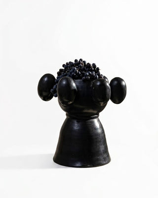 Bowl Pedestal Negro Pequeño