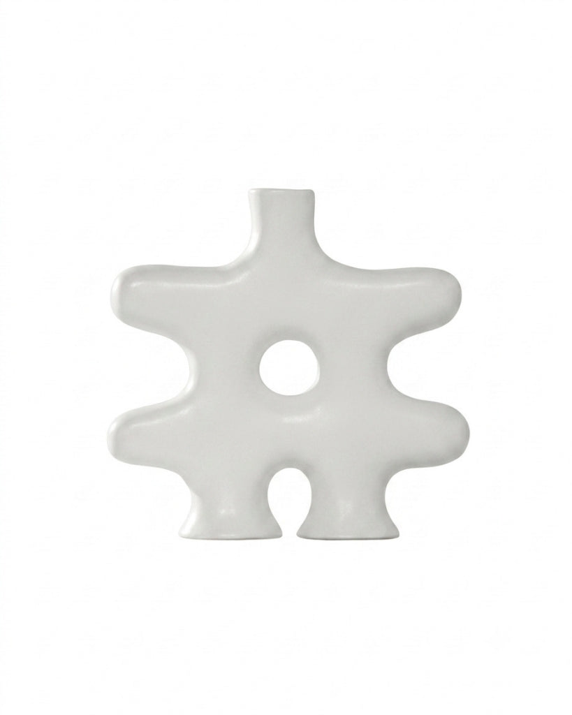 Florero Estrella Blanco