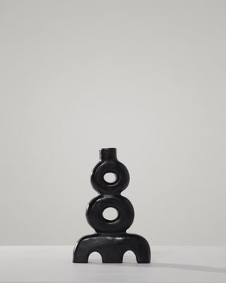 Florero Ocho Negro