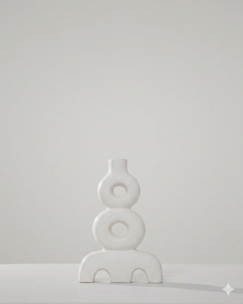Florero Ocho blanco