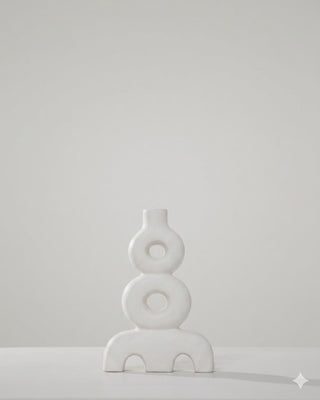 Florero Ocho blanco