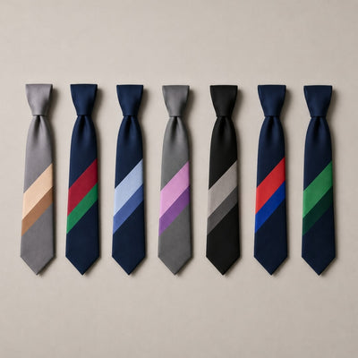 Corbata Signature Gris Negra Gris Claro