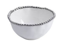 Cargar imagen en el visor de la galería, Bowl de Porcelana Chico con Filo Plateado