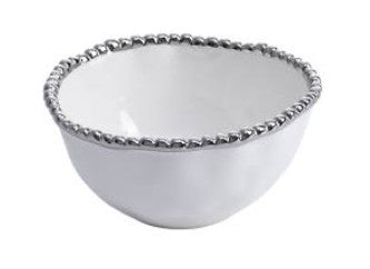 Bowl de Porcelana Chico con Filo Plateado
