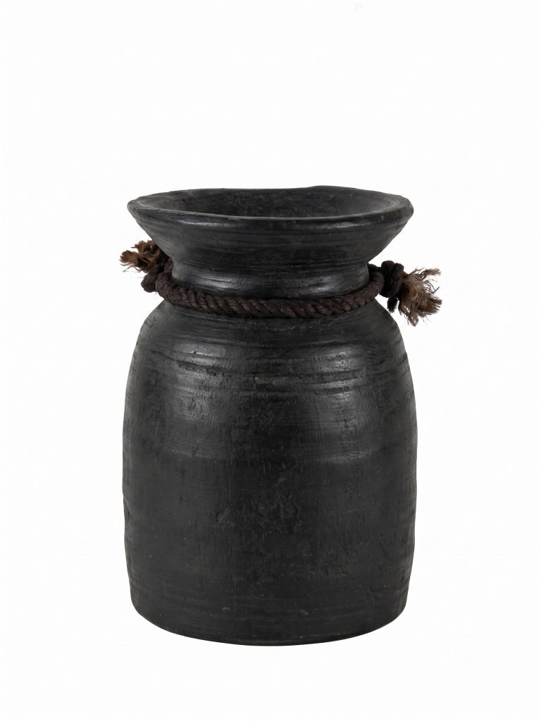 Mini Jarrón Decorativo Negro