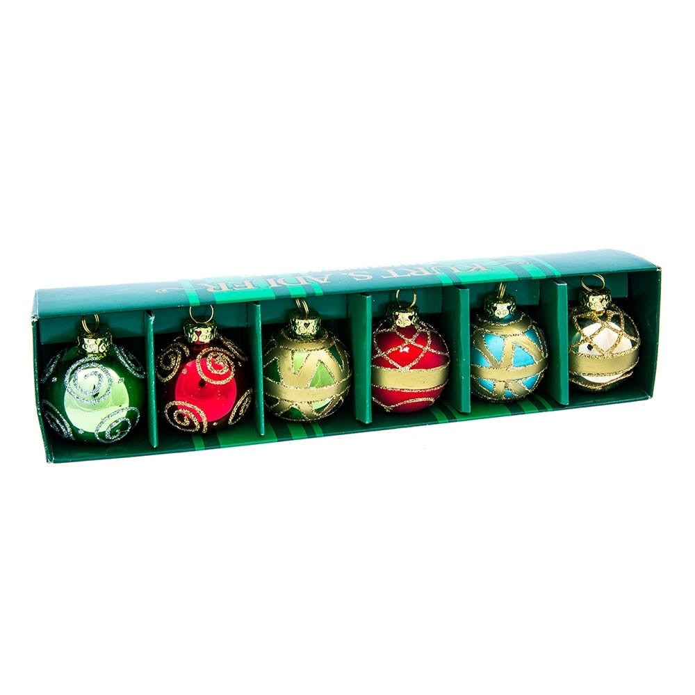 6 Esferas Navideñas Metalicas