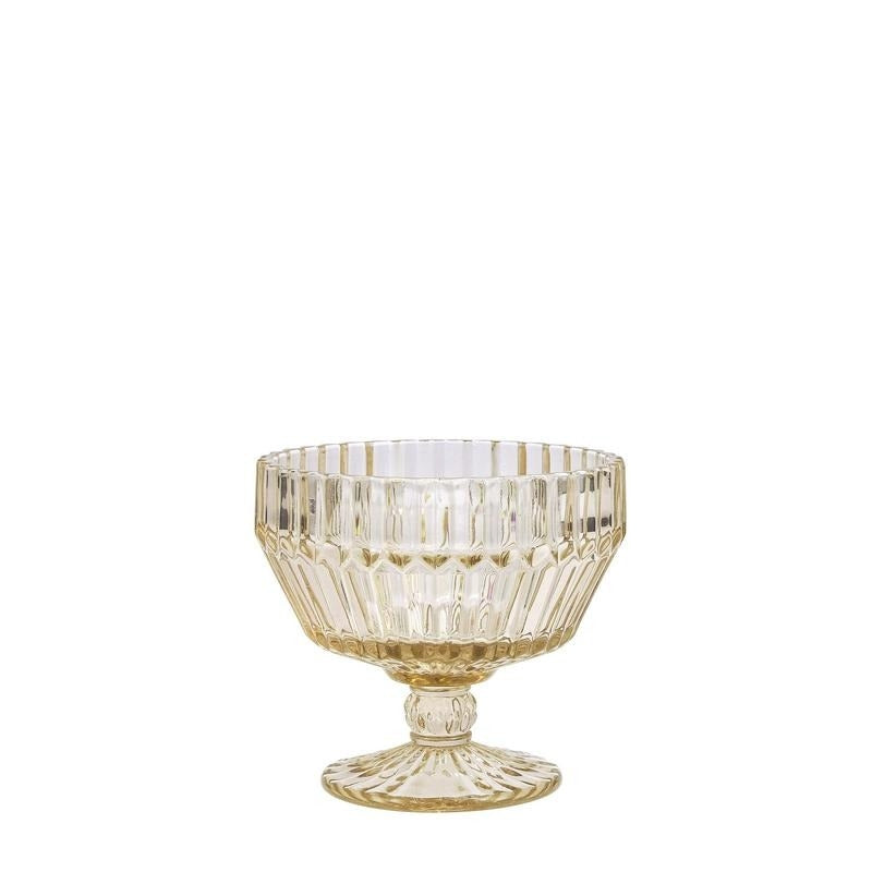 Bowl Con Base Postre 10 Oz Amarillo