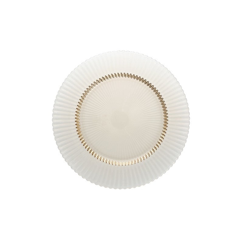 Plato Archie Transparente Dorado 27 cm