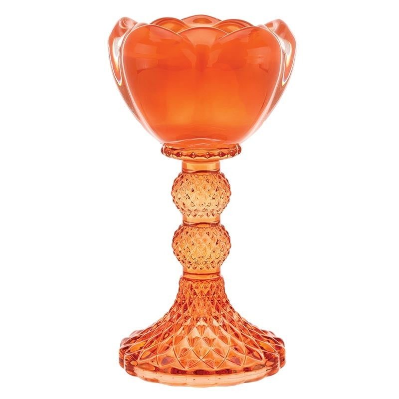 Sujetador de Velas Vidrio Naranja