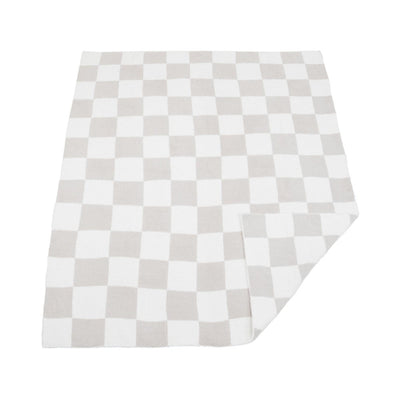 Cobija Cuadro Blanca Terciopelo