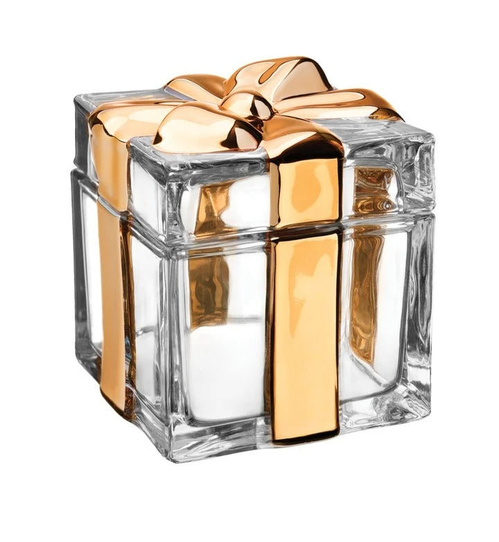 Caja De Regalo Cristal Amarilla