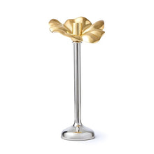 Cargar imagen en el visor de la galería, Sujetador De Velas Flor Dorada 33 cm