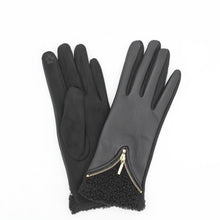 Cargar imagen en el visor de la galería, Guantes negros con touchscreen