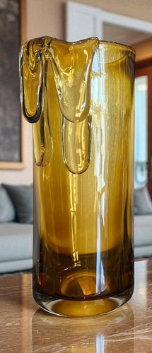 Florero dorado con Gotas Mediano