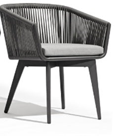 Silla Comedor Exterior Gris