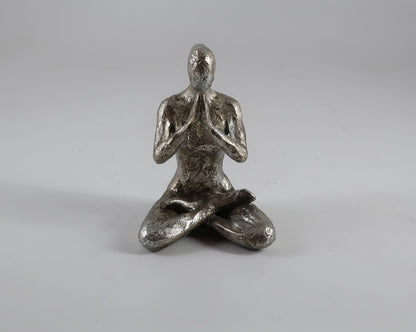 Escultura Figura Lotus Plateadah