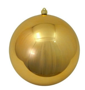Esfera plastica 30cm Dorado